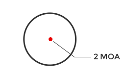 Red 2MOA Dot, 7075 Aluminum, Enclosed, Shake Awake, Pistol