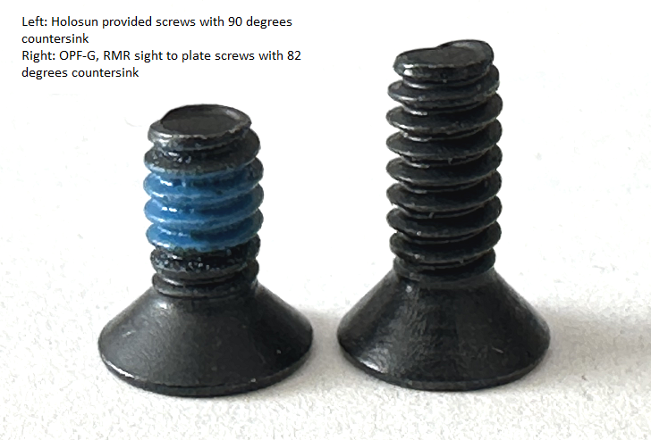 thumbnail image 2 of Springfield Armory Prodigy AOS Mounting Plate Screws For Trijicon RMR / SRO 2 of 3