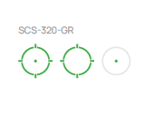 SCS-320-GR Green Multi-Reticle, Enclosed, Aluminum, Solar Charging SIG P320 Pistol Cut