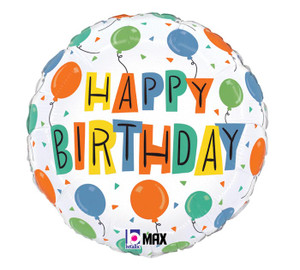 Birthday Party Balloons 18" Foil Balloon (Packaged) Birthday Party Balloons 18" Foil Balloon (Packaged)