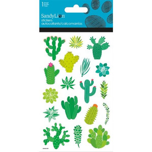 Assorted Cactus Dimensional Stickers 1 Sheet Assorted Cactus Dimensional Stickers 1 Sheet