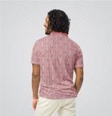 "Golf In Shape" Men's Slim Fit Polo Pink