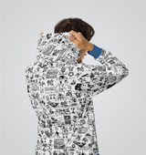 "Football Collage" Adult Zip-Up Hoodie "Football Collage" Adult Zip-Up Hoodie