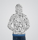 "Football Collage" Adult Hoodie "Football Collage" Adult Hoodie