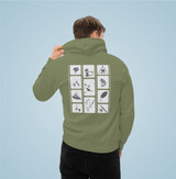 Unisex Hoodie Green For Fishing Fans