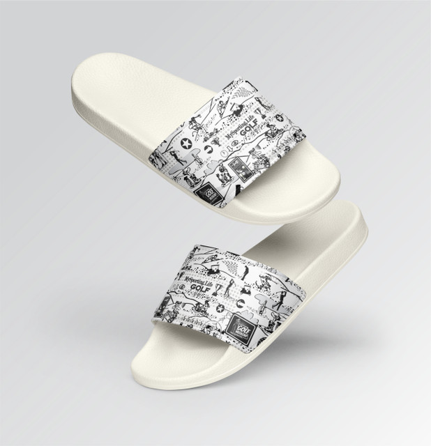 "Golf Collage" Women's Slides