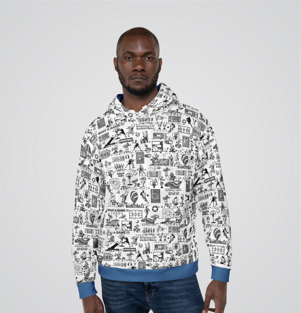 "Basketball Collage" Adult Hoodie "Basketball Collage" Adult Hoodie