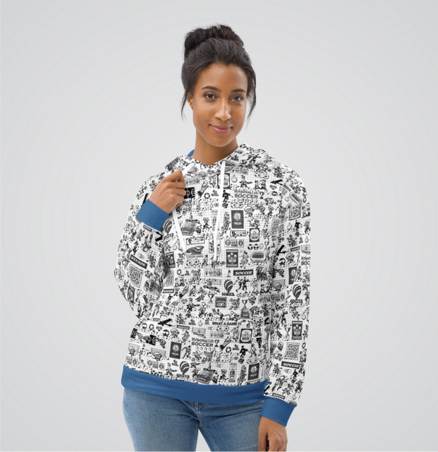 "Soccer Collage" Adult Hoodie "Soccer Collage" Adult Hoodie