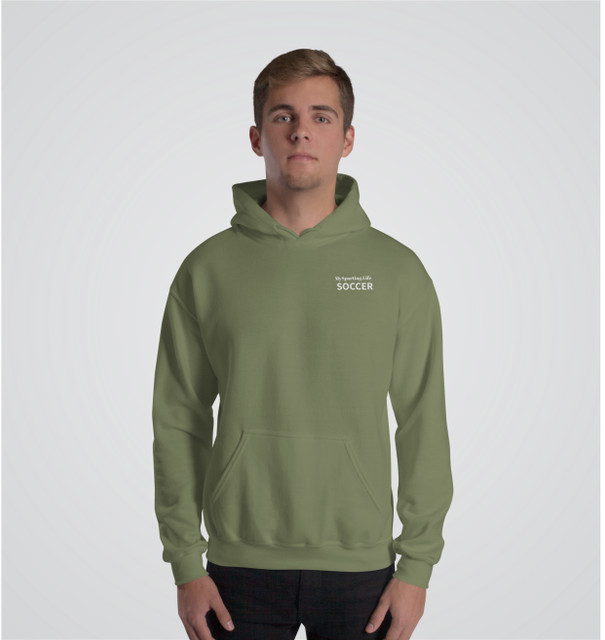 "Soccer Frame It" Adults Hoodie Green "Soccer Frame It" Adults Hoodie Green