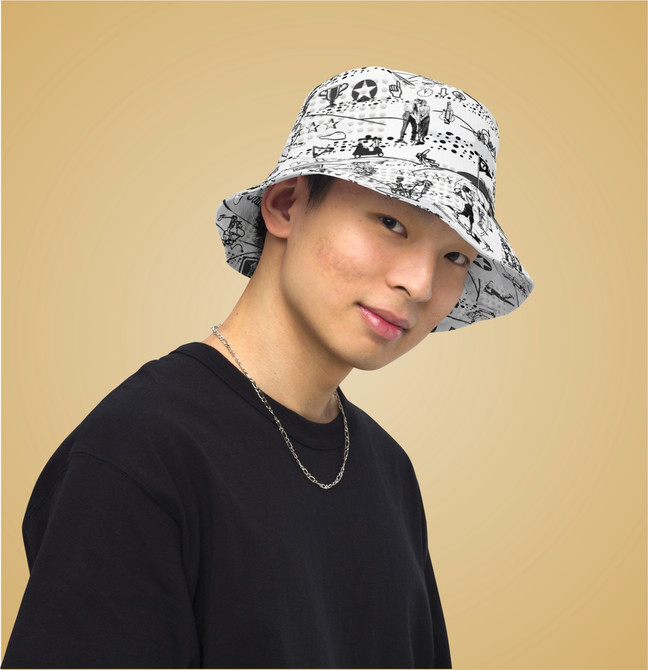 Reversible bucket hat for Golf Fans