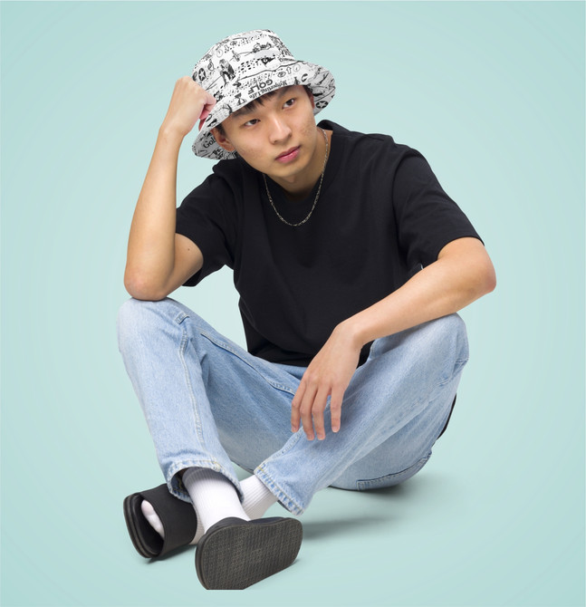 Reversible bucket hat for Golf Fans