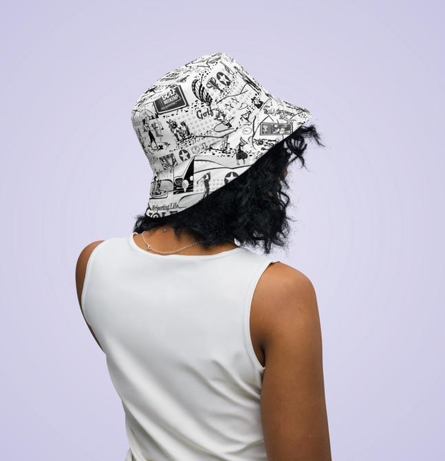 Reversible bucket hat for Golf Fans