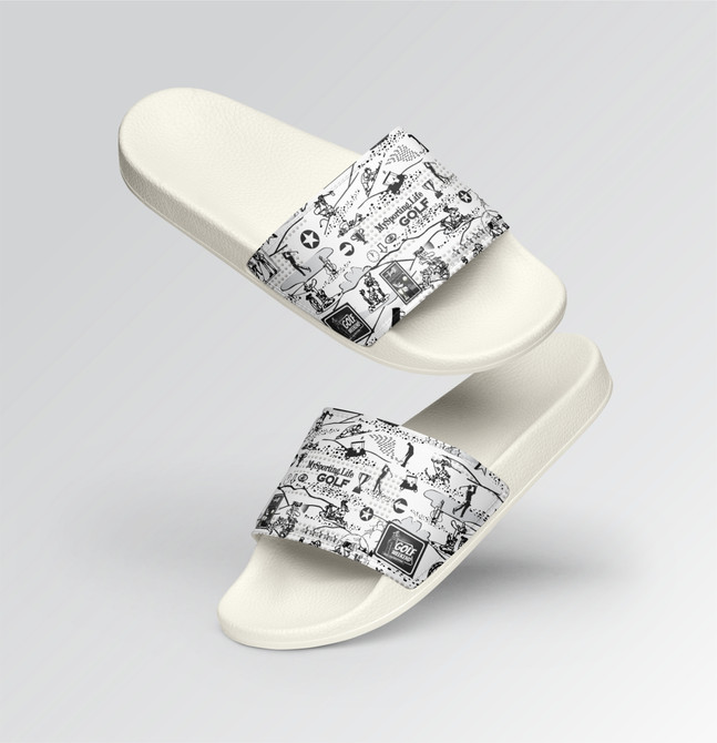 "Golf Collage" Women's Slides