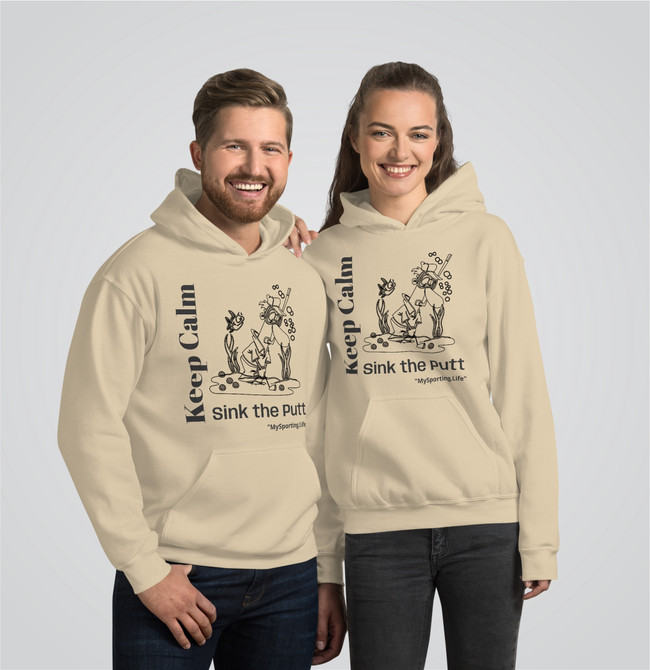 "Golf Collage" Adults Hoodie Sand Keep Culm