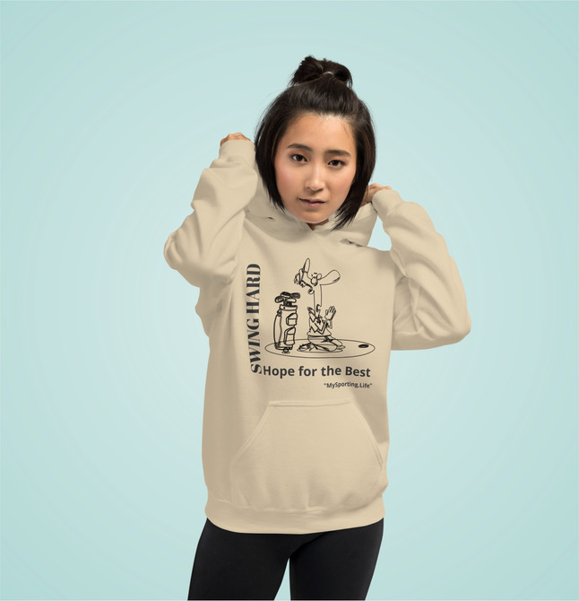 Unisex Hoodie Swing Hard For Golf Fans
