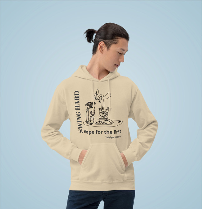 Unisex Hoodie Swing Hard For Golf Fans