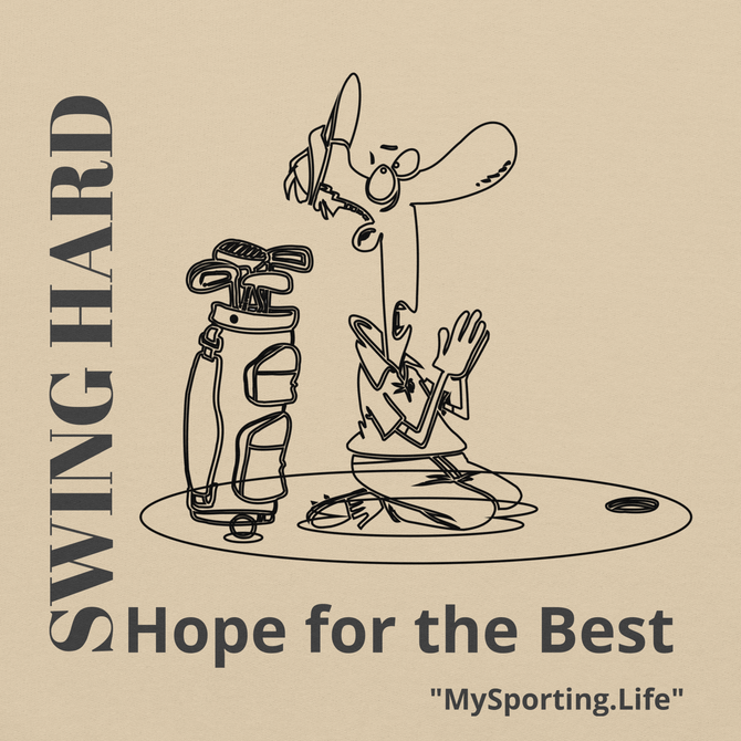 Unisex Hoodie Swing Hard For Golf Fans