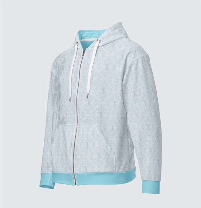 "Golf In Shape" Women's  Zip Hoodie Turquoise