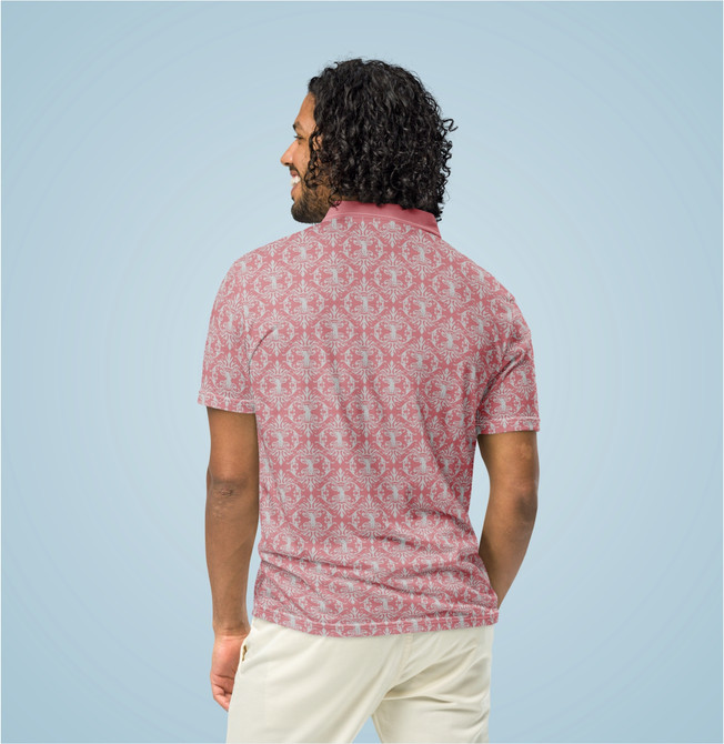 Men’s slim fit polo Golf Fans Pink