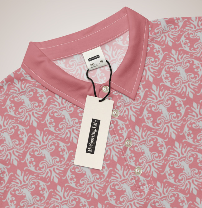 Men’s slim fit polo Golf Fans Pink