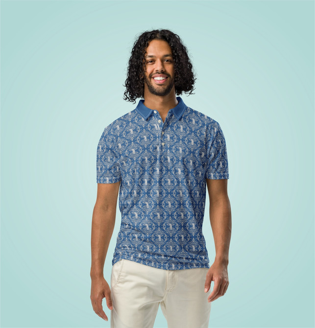 Men’s slim fit polo Golf Dark Blue