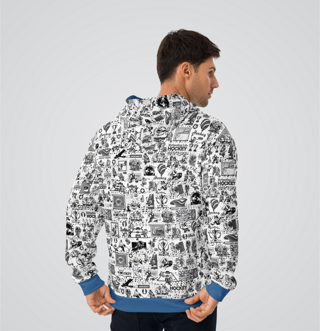 "Hockey Collage" Adult Hoodie