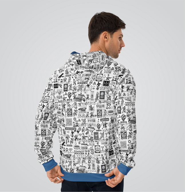 "Soccer Collage" Adult Hoodie