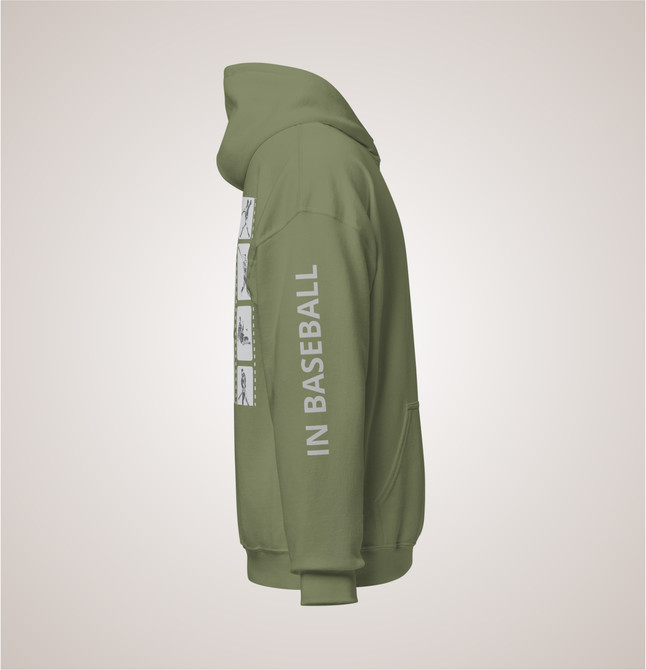 Unisex Hoodie Green For Baseball Fans