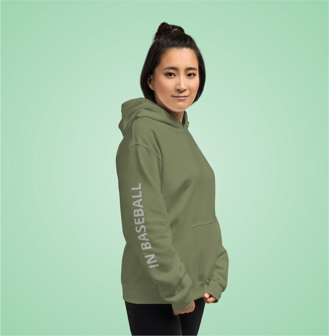 Unisex Hoodie Green For Baseball Fans