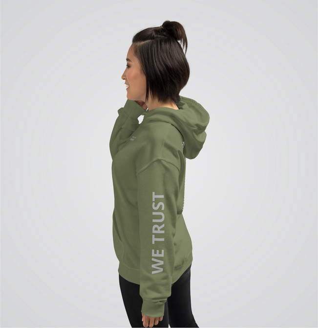 "Baseball Frame It" Adults Hoodie Green