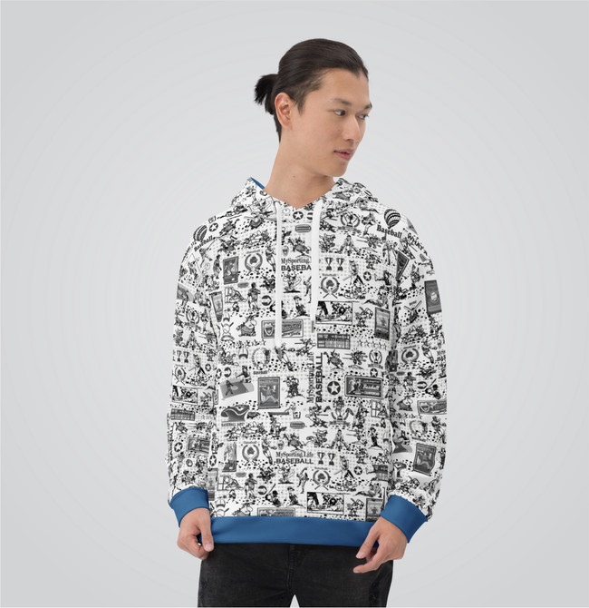 "Baseball Collage" Adult Hoodie