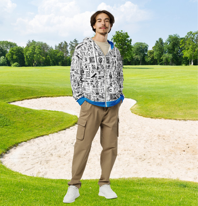 Unisex Zip Hoodie For Golf Fans