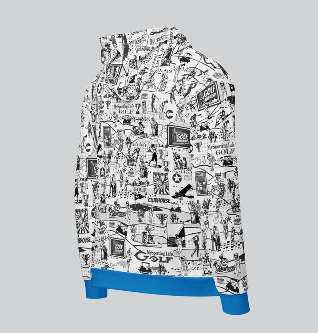 "Golf Collage" Adult Zip-Up Hoodie