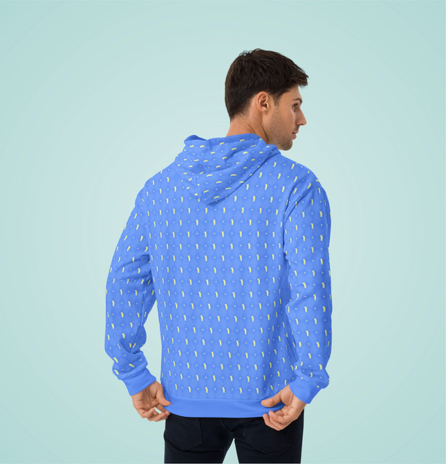 Unisex Hoodie Blue/Yellow For Golf Fans