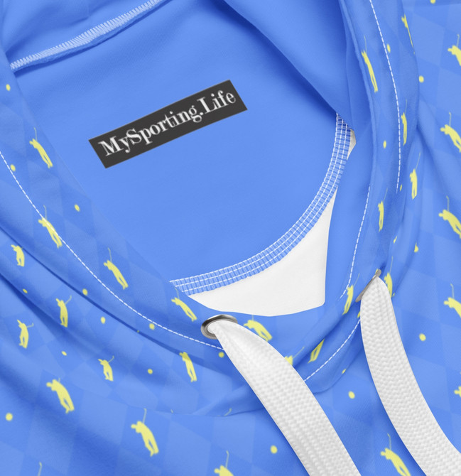 Unisex Hoodie Blue/Yellow For Golf Fans