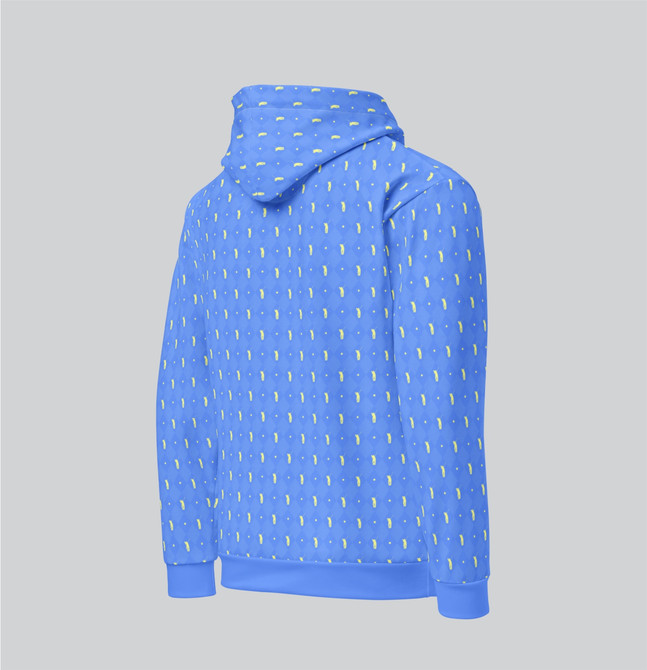"Golf In Shape" Adult Hoodie Blue/Yellow