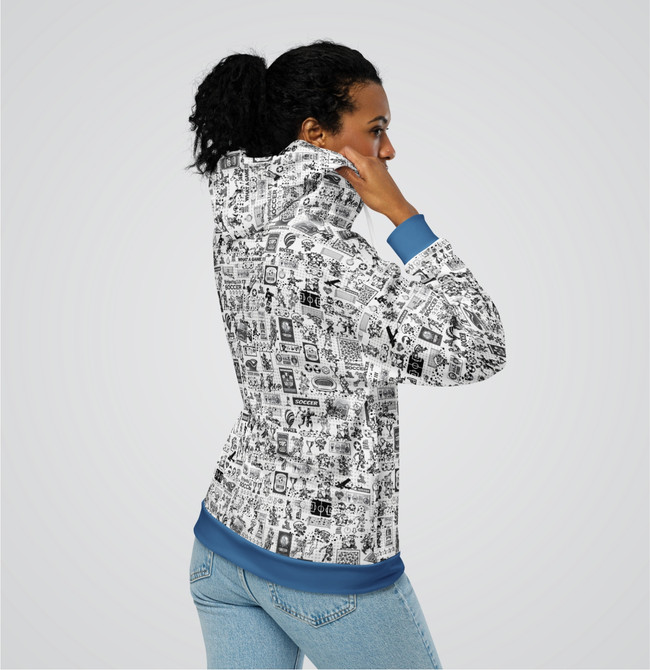 “Soccer All-Stars” Adults Zip-Up Hoodie