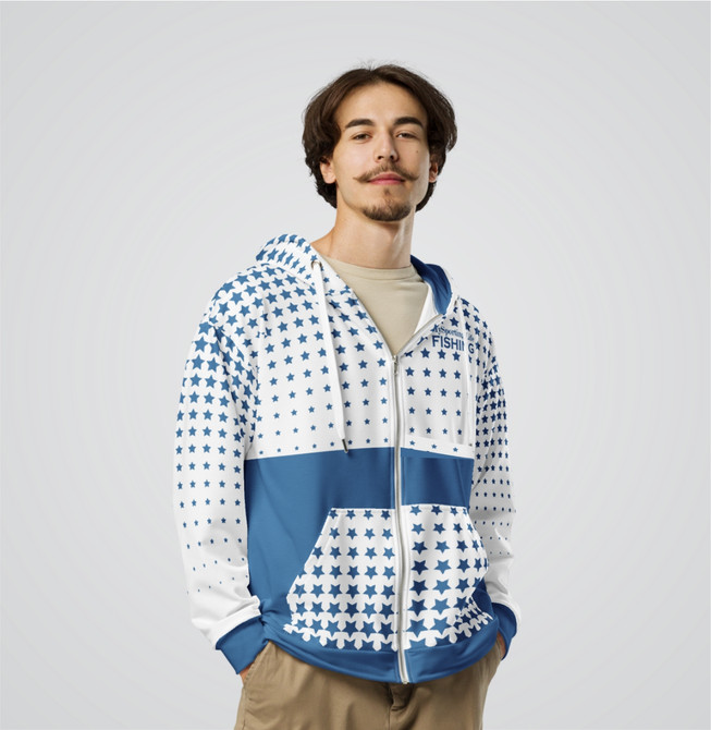 “Fishing All-Stars” Adults Zip-Up Hoodie
