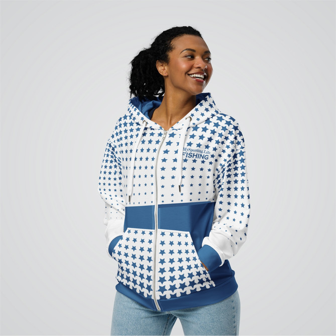 “Fishing All-Stars” Adults Zip-Up Hoodie