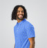 "Golf In Shape" Men's Slim Fit Polo Blue/Yellow