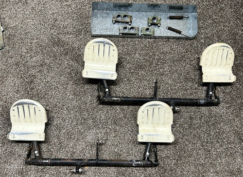 Cessna 172 Rudder Pedal Assy W/ Shaft, Bearings + Springs (As Removed 1958 C172)