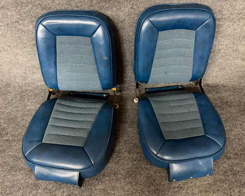 PAIR Piper Cherokee Rear Bench Seat Bottom/Back/Frame Assembly (As Removed)
