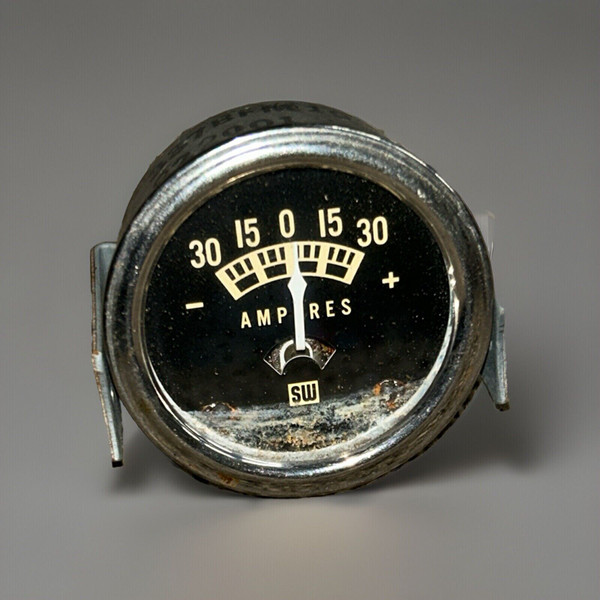 Stewart Warner 30 Amp 2-1/8" Gauge P# 822001 (as Removed)