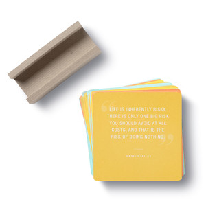 Cards out of stand, spread out. 