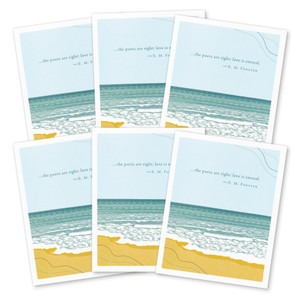 Sympathy Card: “…the poets are right: love is eternal.”