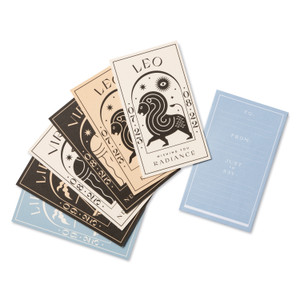 These cards show four different zodiac cards with their paired message that goes along with it. 