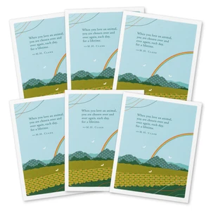 Pet Sympathy Card: “When you love an animal...”
