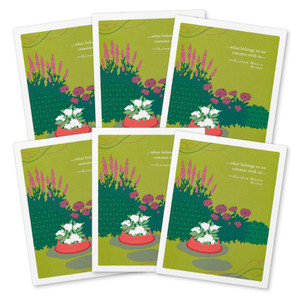 Pet Sympathy Card: “…what belongs to us remains with us…”