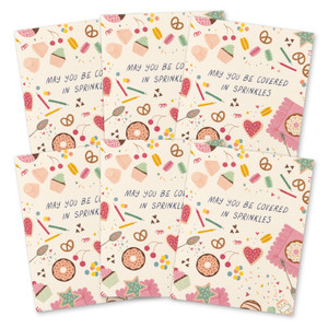 This image shows a 6-pack of the same thank you card.