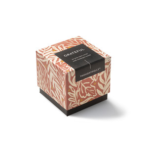 This image shows a closed box of the "Grateful" ThoughtFulls pop open cards.